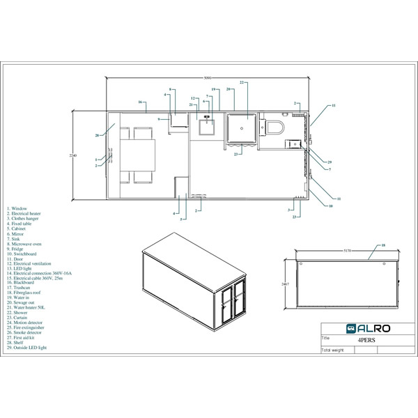 CONTAINER 4PERS