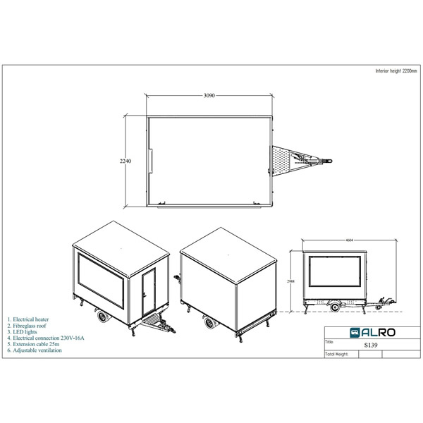 SALGSBOD / KIOSKHENGER S139