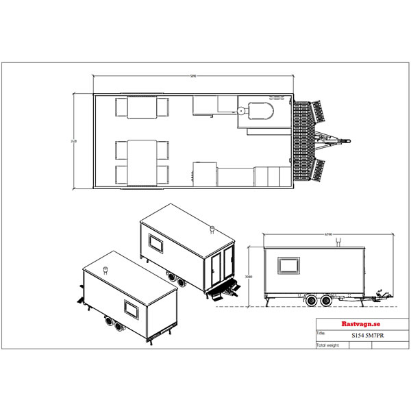 Mannskapsvogn S154/5M7PR